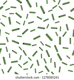 Dark Green vector seamless, isometric background with stright stripes. Modern geometrical abstract illustration with Lines. Texture for window blinds, curtains.