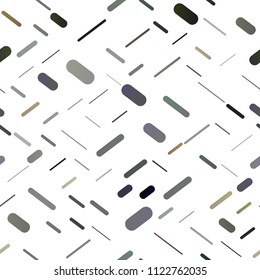 Dark Green vector seamless layout with flat lines. Lines on blurred abstract background with gradient. The pattern can be used for websites.