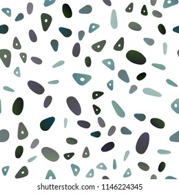 Dark Green vector seamless layout with circles, lines. Abstract gradient illustration with circles, triangles. Pattern for busines ad, booklets, leaflets