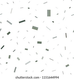 Dark Green vector seamless layout with lines, rectangles. Decorative design in abstract style with rectangles. Pattern can be used for websites.