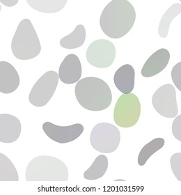 Dark Green vector seamless layout with circle spots. Glitter abstract illustration with blurred drops of rain. Design for textile, fabric, wallpapers.