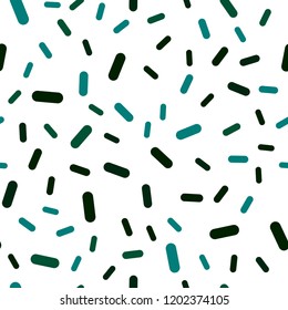 Dark Green vector seamless layout with flat lines. Lines on blurred abstract background with gradient. Smart design for your business advert.