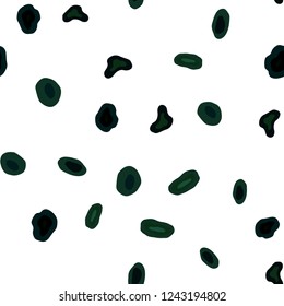 Dark Green vector seamless layout with circle shapes. Blurred bubbles on abstract background with colorful gradient. Template for business cards, websites.