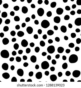 Dark Green vector seamless layout with circle spots. Glitter abstract illustration with blurred drops of rain. Pattern for design of fabric, wallpapers.