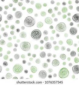 Dark Green vector seamless natural abstract background. An elegant bright illustration with flowers in Natural style. Pattern for heads of websites and designs.