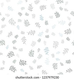 Dark Green vector seamless natural backdrop with leaves, branches. Creative illustration in blurred style with leaves, branches. Pattern for trendy fabric, wallpapers.