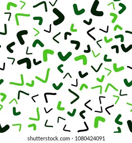 Dark Green vector seamless  pattern with bubble shapes. Blurred geometric sample with gradient bubbles.  Pattern for your business design.