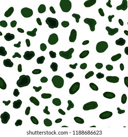 Dark Green vector seamless pattern with spheres. Illustration with set of shining colorful abstract circles. Trendy design for wallpaper, fabric makers.