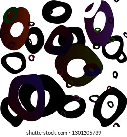 Dark Green vector seamless pattern with spheres. Modern abstract illustration with colorful water drops. Template for business cards, websites.