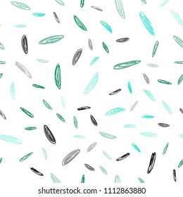 Dark Green vector seamless template with circles. Abstract illustration with colored bubbles in nature style. Pattern can be used as texture of wallpapers.