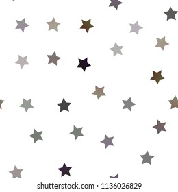 Dark Green vector seamless template with sky stars. Modern geometrical abstract illustration with stars. Smart design for your business advert.