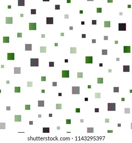 Dark Green vector seamless template with crystals, rectangles. Decorative design in abstract style with rectangles. Pattern can be used for websites.