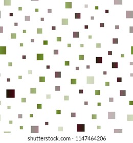 Dark Green vector seamless template with crystals, rectangles. Modern abstract illustration with colorful rectangles. Pattern can be used for websites.