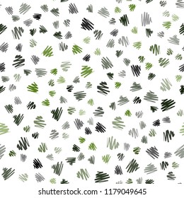 Dark Green vector seamless template with repeated sticks. Blurred decorative design in simple style with lines. Pattern for ads, posters, banners.