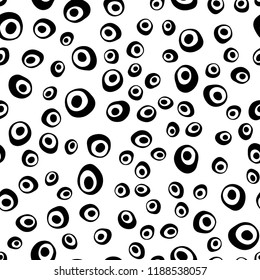 Dark Green vector seamless template with spots. Colorful illustration with blurred circles in nature style. Pattern for trendy fabric, wallpapers.
