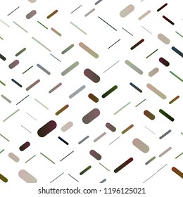 Dark Green vector seamless template with repeated sticks. Lines on blurred abstract background with gradient. Best design for your ad, poster, banner.
