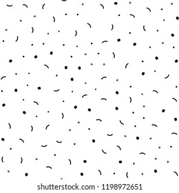 Dark Green vector seamless template with circles, triangles. Colorful illustration with circles and lines in futuristic style. Trendy design for wallpaper, fabric makers.