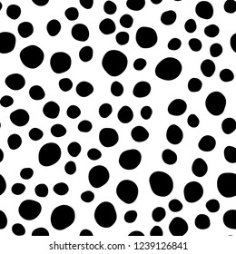 Dark Green vector seamless template with spots. Blurred decorative design in abstract style with bubbles. Trendy design for wallpaper, fabric makers.