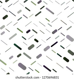 Dark Green vector seamless template with repeated sticks. Lines on blurred abstract background with gradient. Best design for your ad, poster, banner.