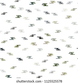 Dark Green vector seamless texture with colored lines. Modern geometrical abstract illustration with staves. Best design for your ad, poster, banner.
