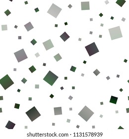 Dark Green vector seamless texture in rectangular style. Beautiful illustration with rectangles and squares. Best design for your ad, poster, banner.
