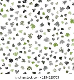 Dark Green vector seamless texture with colored lines. Decorative shining illustration with lines on abstract template. The pattern for ad, booklets, leaflets.