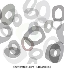 Dark Green vector seamless texture with disks. Illustration with set of shining colorful abstract circles. Trendy design for wallpaper, fabric makers.