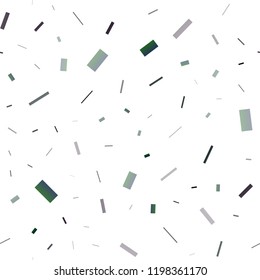Dark Green vector seamless texture in rectangular style. Decorative design in abstract style with rectangles. Best design for your ad, poster, banner.