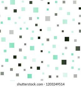 Dark Green vector seamless texture in rectangular style. Decorative design in abstract style with rectangles. Pattern for busines ad, booklets, leaflets