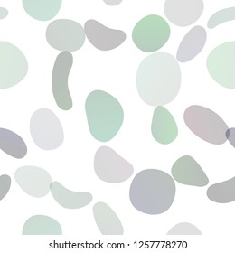 Dark Green vector seamless texture with disks. Modern abstract illustration with colorful water drops. Design for textile, fabric, wallpapers.
