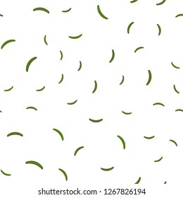 Dark Green vector seamless texture with curved lines. Glitter abstract illustration with wry lines. Elegant pattern for a brand book.