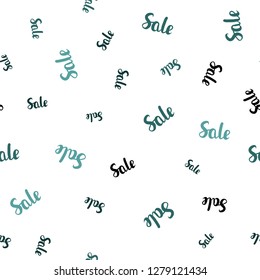 Dark Green vector seamless texture with selling simbols. Colorful set of  percentage signs in simple style. Backdrop for ads, leaflets of Black Friday.