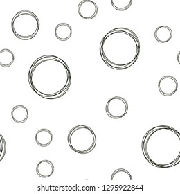 Dark Green vector seamless texture with disks. Beautiful colored illustration with blurred circles in nature style. Texture for window blinds, curtains.