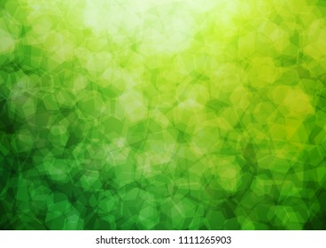 Dark Green vector shining hexagonal pattern. Glitter abstract illustration with an elegant design. A completely new design for your business.