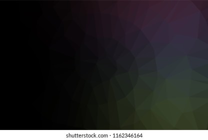 Dark Green vector shining hexagonal pattern. Brand new colored illustration in blurry style with gradient. The elegant pattern can be used as part of a brand book.
