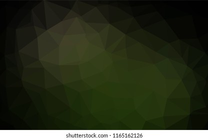 Dark Green vector shining hexagonal template. An elegant bright illustration with gradient. A completely new template for your business design.