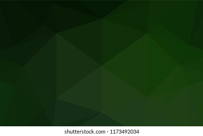 Dark Green vector shining hexagonal background. Shining colored illustration in a Brand new style. Brand new style for your business design.