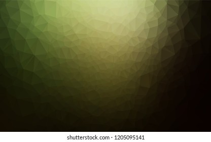 Dark Green vector shining hexagonal template. A completely new color illustration in a vague style. The elegant pattern can be used as part of a brand book.