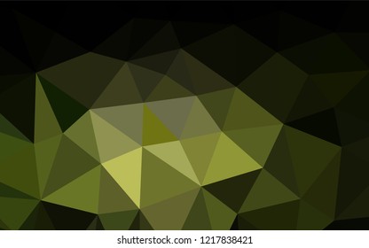 Dark Green vector shining hexagonal template. Brand new colored illustration in blurry style with gradient. The polygonal design can be used for your web site.