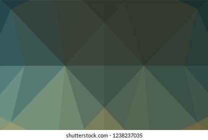 Dark Green vector shining hexagonal template. A completely new color illustration in a vague style. The template can be used as a background for cell phones.