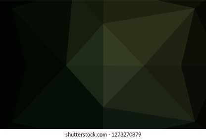 Dark Green vector shining hexagonal pattern. Shining colored illustration in a Brand new style. The template can be used as a background for cell phones.