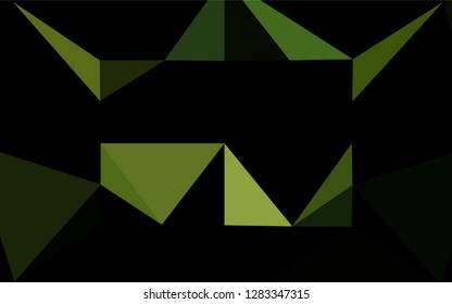 Dark Green vector shining hexagonal pattern. A completely new color illustration in a vague style. The elegant pattern can be used as part of a brand book.