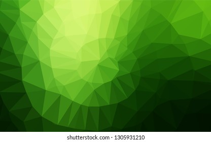 Dark Green vector shining hexagonal template. Colorful abstract illustration with gradient. The elegant pattern can be used as part of a brand book.