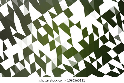 Dark Green vector shining triangular template. An elegant bright illustration with gradient. The polygonal design can be used for your web site.