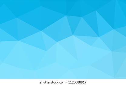 Dark Green vector shining triangular backdrop. Geometric illustration in Origami style with gradient.  Best triangular design for your business.
