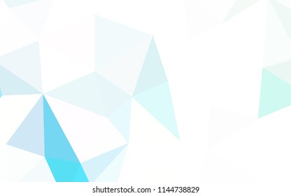 Dark Green vector shining triangular layout. Colorful abstract illustration with triangles. New template for your brand book.