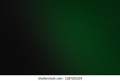 Dark Green vector shining triangular pattern. Shining illustration, which consist of triangles. Brand new style for your business design.
