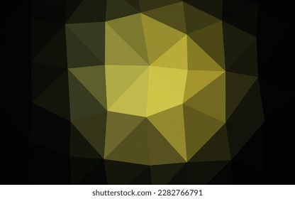Dark Green vector shining triangular pattern. Shining colored illustration in a Brand new style. Template for a cell phone background.