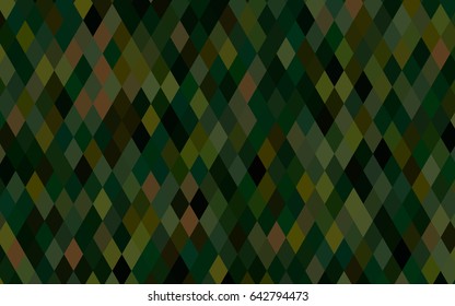 Dark Green vector shining triangular background. A completely new color illustration in a vague style. The elegant pattern can be used as part of a brand book.