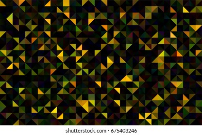 Dark Green vector shining triangular template. Colorful illustration in abstract style with gradient. A completely new template for your business design.